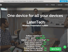 Tablet Screenshot of latentech.com